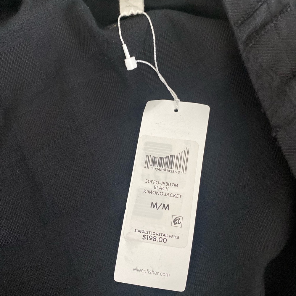 Eileen Fisher Organic Cotton Kimono Jacket - Picture 2 of 9